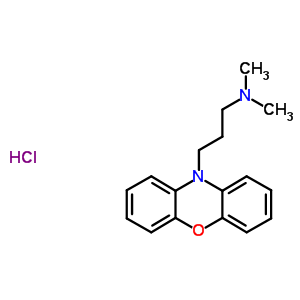 N,N-二甲基-3-吩恶嗪-10-基丙-1-胺盐酸盐结构式_36982-02-2结构式