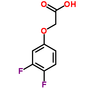 3,4-二氟苯氧基乙酸结构式_370-58-1结构式