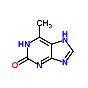 3,7-二氢-6-甲基-2H-嘌呤-2-酮结构式_37109-81-2结构式