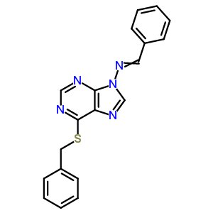 N-(6-苄基磺酰基嘌呤-9-基)-1-苯基-甲胺结构式_37154-79-3结构式