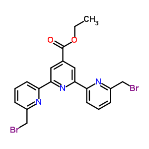 6,6-双(溴甲基)-[2,2:6,2-四吡啶]-4-羧酸乙酯结构式_372520-85-9结构式