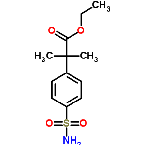 2-甲基-2-(4-磺酰基苯基)丙酸乙酯结构式_374067-94-4结构式