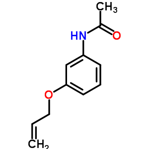 N-(3-烯丙氧基苯基)乙酰胺结构式_37439-78-4结构式