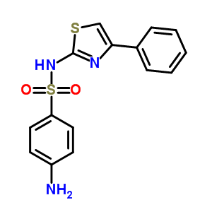 4-氨基-n-(4-苯基-2-噻唑)-苯磺酰胺结构式_37615-03-5结构式