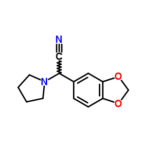 a-1,3-苯并二氧杂环戊烯-5-基-1-吡咯烷乙腈结构式_37673-03-3结构式