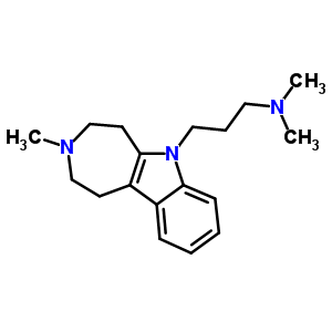 2,3,4,5-四氢-N,N,3-三甲基氮杂革并[4,5-B]吲哚-6(1H)-丙烷-1-胺结构式_37683-53-7结构式