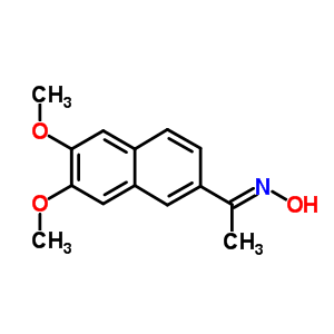 (Ne)-n-[1-(6,7-二甲氧基萘-2-基)亚乙基]羟胺结构式_37707-73-6结构式