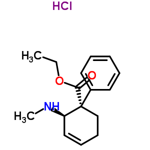 乙基(1S,2R)-2-甲基氨基-1-苯基环己-3-烯-1-羧酸酯盐酸盐结构式_37815-45-5结构式