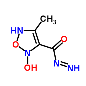 4-甲基-1,2,5-噁二唑-3-羧酸肼,2-氧化物结构式_37895-47-9结构式
