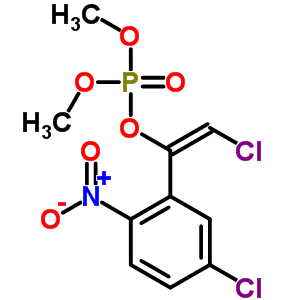 2-氯-1-(5-氯-2-硝基苯基)乙烯磷酸二甲酯结构式_37913-84-1结构式