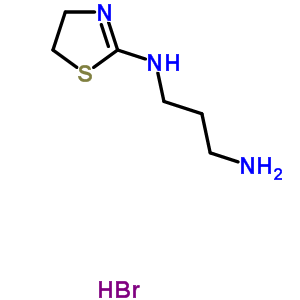 N-(4,5-二氢-1,3-噻唑-2-基)丙烷-1,3-二胺氢溴酸盐结构式_37915-00-7结构式