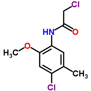 2-氯-N-(4-氯-2-甲氧基-5-甲基-苯基)-乙酰胺结构式_379255-21-7结构式