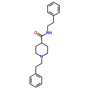 N,1-二苯乙基哌啶-4-羧酰胺结构式_37969-07-6结构式