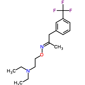 1-[M-(三氟甲基)苯基]-2-丙烷酮 O-[2-(二乙基氨基)乙基]肟结构式_38060-02-5结构式