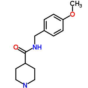 N-(4-甲氧基苄基)哌啶-4-羧酰胺结构式_380608-75-3结构式