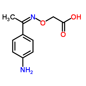 2-[1-(4-氨基苯基)亚乙基氨基]氧基乙酸结构式_38063-90-0结构式