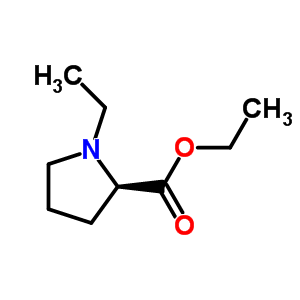 (R)-(+)-1-乙基-2-吡咯烷羧酸乙酯结构式_381670-33-3结构式