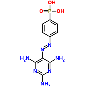 (p-((2,4,6-三氨基-5-嘧啶)氮杂)苯基)-磷酸结构式_3822-79-5结构式