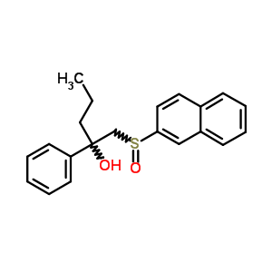 Alpha-((2-萘亚磺酰基)甲基)-Alpha-丙基苄醇结构式_38226-52-7结构式