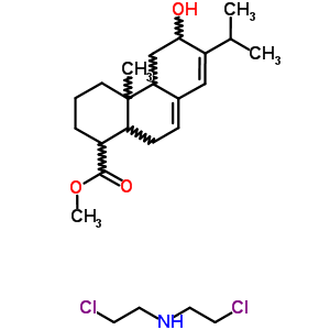 12-羟基松香酸二(2-氯乙基)胺结构式_38234-12-7结构式