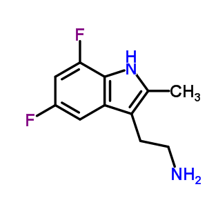 2-(5,7-Difluoro-2-methyl-1h-indol-3-yl)-ethylamineStructure,383145-87-7Structure 2-(5,7-Difluoro-2-methyl-1h-indol-3-yl)-ethylamine Structure,383145-87-7Structure
