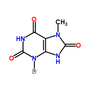 7-甲基-3-(三氘代甲基)尿酸结构式_383160-11-0结构式