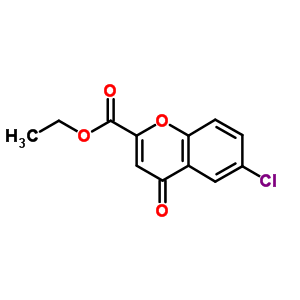 6-氯-4-氧代-色烯-2-羧酸乙酯结构式_38322-69-9结构式