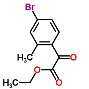 4-溴-2-甲基苯甲酰基甲酸乙酯结构式_383363-34-6结构式