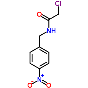 2-氯-n-[(4-硝基苯基)甲基]乙酰胺结构式_38426-11-8结构式