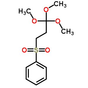 3-(苯磺酰基)-原丙酸三甲酯结构式_38435-08-4结构式
