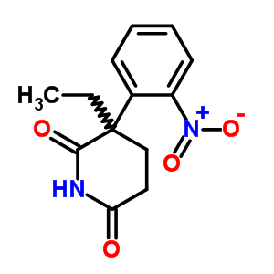 3-乙基-3-(2-硝基苯基)哌啶-2,6-二酮结构式_38527-74-1结构式