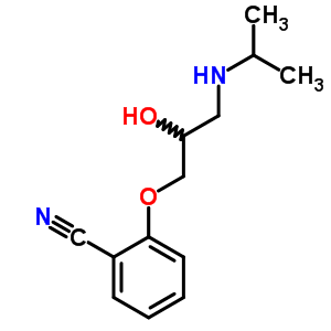 O-[2-羟基-3-(异丙基氨基)丙氧基]苯甲腈结构式_38555-07-6结构式