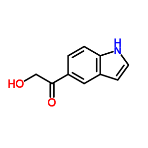 2-羟基-1-(1H-吲哚-5-基)-乙酮结构式_38693-06-0结构式