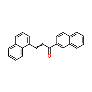 3-萘-1-基-1-萘-2-基-2-丙烯-1-酮结构式_38767-64-5结构式