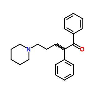 1,2-二(苯基)-5-哌啶-1-基戊烷-1-酮结构式_38940-45-3结构式