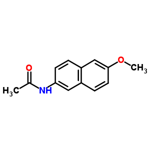 N-(6-甲氧基萘-2-基)乙酰胺结构式_3900-46-7结构式