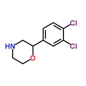 2-(3,4-二氯-苯基)-吗啉盐酸盐结构式_390408-07-8结构式