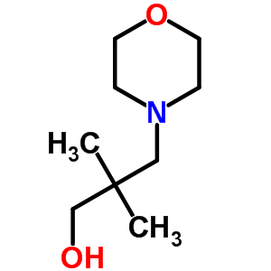 b,b-二甲基-4-吗啉丙醇结构式_39067-47-5结构式