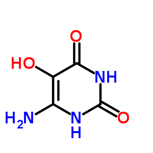 (9ci)-6-氨基-5-羟基-2,4(1H,3h)-嘧啶二酮结构式_3914-34-9结构式