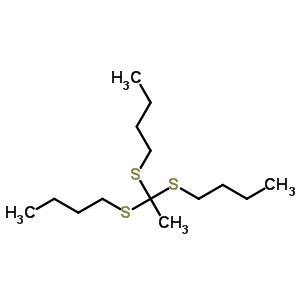 1-[[1,1-双(丁基硫代)乙基]硫代]-丁烷结构式_39141-41-8结构式