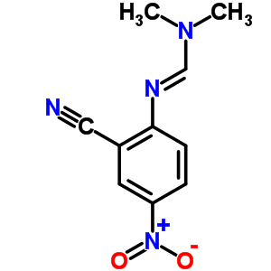 N-(2-氰基-4-硝基苯基)-N,N-二甲基亚氨基甲酰胺结构式_39263-34-8结构式