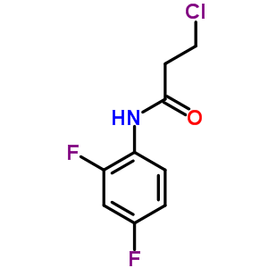 3-氯-n-(2,4-二氟苯基)丙酰胺结构式_392741-26-3结构式