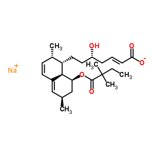 2,3-去氢辛伐他汀酸钠盐结构式_393825-04-2结构式
