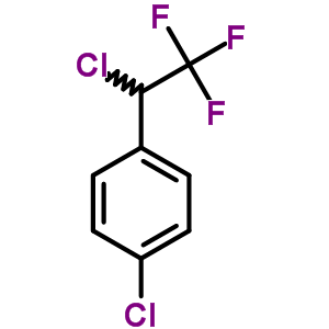 1-氯-4-(1-氯-2,2,2-三氟乙基)-苯结构式_394-54-7结构式