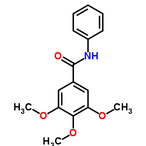3,4,5-三甲氧基-n-苯基-苯甲酰胺结构式_3940-75-8结构式
