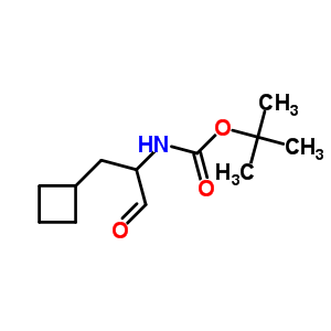 (1-环丁基-3-氧代丙烷-2-基)氨基甲酸叔丁酯结构式_394735-19-4结构式