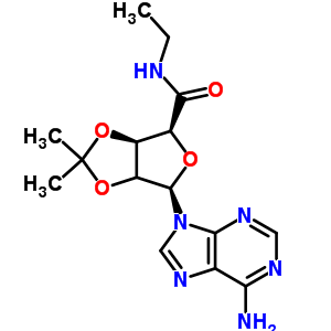5-乙基羧酰胺-2,3-异亚丙基腺苷酸结构式_39491-53-7结构式