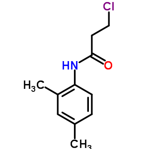 3-Chloro-n-(2,4-dimethylphenyl)propanamide Structure