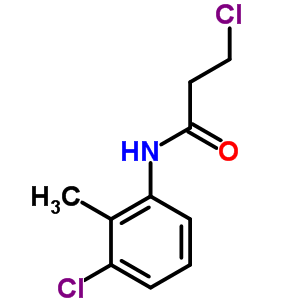 3-氯-n-(3-氯-2-甲基苯基)丙酰胺结构式_39494-09-2结构式