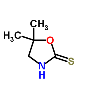 5,5-二甲基-2-噁唑啉硫酮结构式_3980-52-7结构式